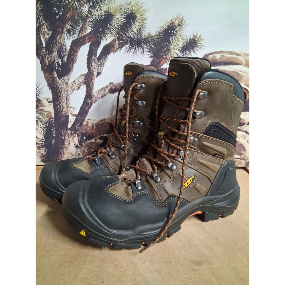KEEN Utility Coburg 8 Waterproof Work Boots Mens sz 11 Brown Made in USA